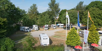 Motorhome parking space - Swimmingpool - Denmark - Aalborg Familie Camping Strandparken
