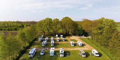Reisemobilstellplatz - Art des Stellplatz: bei Hallenbad - Enschede - luftfoto unsere stellplatz - Campercamping Bentelose Esch