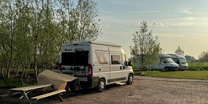 Motorhome parking space - Stromanschluss - South Holland - vieuw - Camperplaats Buitenplaats Molenwei