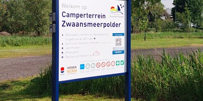 Motorhome parking space - Wohnwagen erlaubt - Netherlands - Camping Zwaansmeerpolder