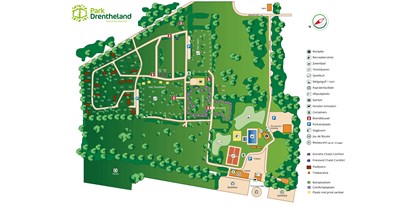 Reisemobilstellplatz - Tennis - Giethoorn - Campingplan - Park Drentheland, Camping