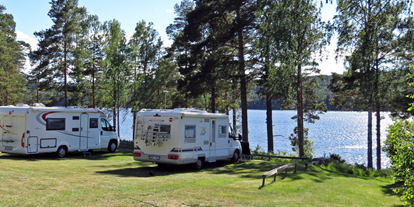 Motorhome parking space - Wohnwagen erlaubt - Sweden - Stellplätze am Wasser - Strömsnäs Naturcamping