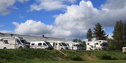 Motorhome parking space - Wohnwagen erlaubt - Slagnäs Camping & Stugby AB