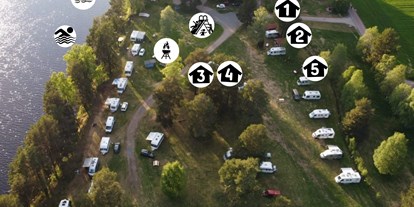 Motorhome parking space - Umgebungsschwerpunkt: am Land - Sweden - Nås Camping Dalarna