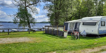 Motorhome parking space - Umgebungsschwerpunkt: am Land - Sweden - Campingplätze in der ersten Reihe am See Tiken - Tingsryd Resort