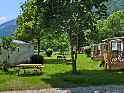 Reisemobilstellplatz - Art des Stellplatz: im Campingplatz - Kärnten - Draucamping Sachsenburg - 15 Mobile Homes - Draucamping Sachsenburg