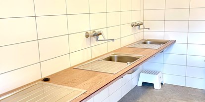 Reisemobilstellplatz - Entsorgung Toilettenkassette - Österreich - Spülraum - Lechtal Camping Vorderhornbach