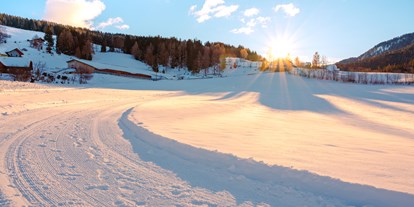 Reisemobilstellplatz - Umgebungsschwerpunkt: Berg - Österreich - Rodelhang im Winter - Alpengasthaus Moser