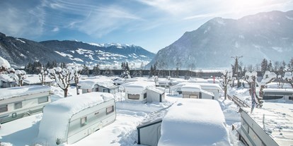 Motorhome parking space - Tiroler Unterland - Camping Winter - Camping Inntal