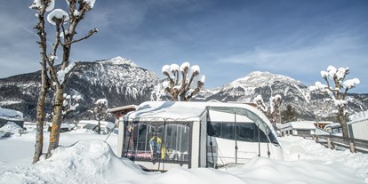 Reisemobilstellplatz - Grauwasserentsorgung - Vorderthiersee - Camping Winter - Camping Inntal