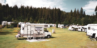 Motorhome parking space - Vorderthiersee - Camping Schwarzsee