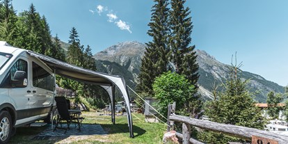 Reisemobilstellplatz - Grauwasserentsorgung - Längenfeld - großzügige Plätze - Naturcamping Kuprian