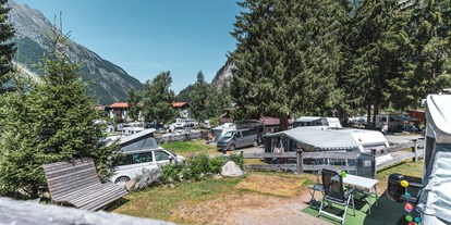 Reisemobilstellplatz - Duschen - Längenfeld - Naturcamping Kuprian