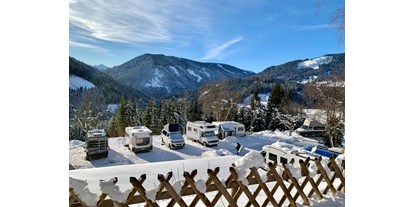 Motorhome parking space - Umgebungsschwerpunkt: Berg - Styria - Winter - Camping Dachstein
