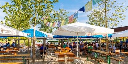 Reisemobilstellplatz - Umgebungsschwerpunkt: Fluss - Oberösterreich - unser Gastgarten donAu-Standl - Camping & Pension Au an der Donau