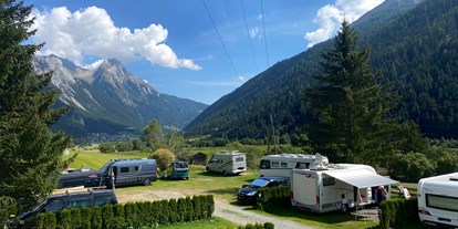 Motorhome parking space - Hunde erlaubt: Hunde erlaubt - Tiroler Oberland - ArlBerglife Camping