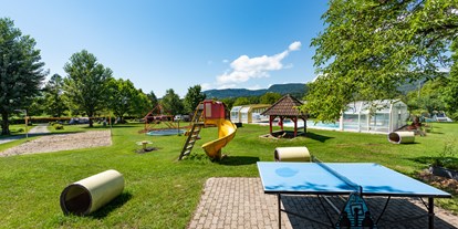 Reisemobilstellplatz - Umgebungsschwerpunkt: am Land - Kärnten - Spielplatz - Naturcamping Juritz