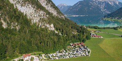 Motorhome parking space - Badestrand - Achensee - Karwendel-Camping in Maurach am Achensee - Karwendel Camping