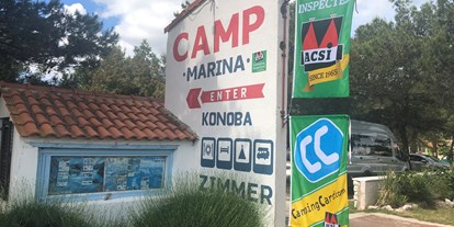 Motorhome parking space - Tisno - Entrance - Camping Marina Nationalpark Krka