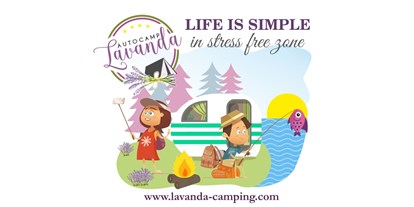 Motorhome parking space - SUP Möglichkeit - Dalmatia - sticker Lavanda - Camping Lavanda