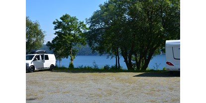 Motorhome parking space - Stord - View to the Fjord - Langenuen Motel & Camping