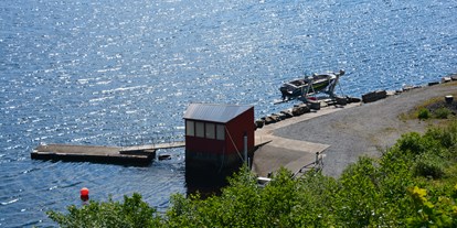 Reisemobilstellplatz - öffentliche Verkehrsmittel - Norwegen - Hafen - Langenuen Motel & Camping