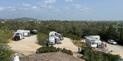 Motorhome parking space - Faro, Portugal - Camping is build on 4 levels, with 2 pitches on each level. -                The Lemon Tree Villa Apartments & Camping