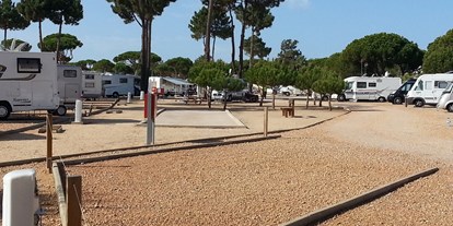 Reisemobilstellplatz - SUP Möglichkeit - Algarve - Stellplatz 60m2 - Algarve Motorhome Park Falésia