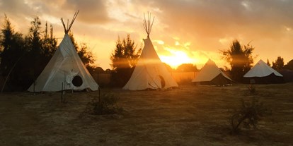Reisemobilstellplatz - Duschen - Costa de la Luz - Global Tribe Eco-Campsite