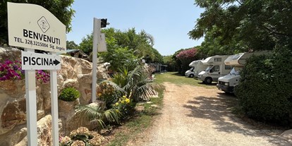 Motorhome parking space - Frischwasserversorgung - Sicily - Camping Flintstones Park