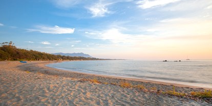 Reisemobilstellplatz - Umgebungsschwerpunkt: Strand - Frankreich - Campîng-Fereienalage Strand Bagheera Korsika - Camping Bagheera