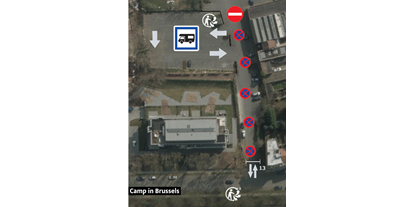 Reisemobilstellplatz - Art des Stellplatz: ausgewiesener Parkplatz - Flandern - Camp in Brussels