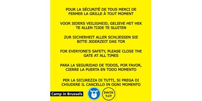 Reisemobilstellplatz - Hunde erlaubt: Hunde erlaubt - Belgien - Camp in Brussels