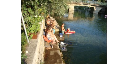 Motorhome parking space - Bosnia Herzegovina - River camp Aganovac August 2015. - River camp Aganovac