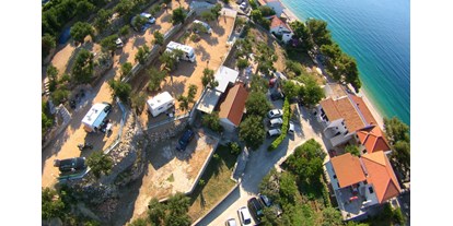 Motorhome parking space - Duschen - Dubrovnik - mapa kampa - Mini Camp Podaca