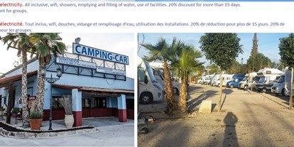 Motorhome parking space - Costa Cálida - Camper Park Casablanca