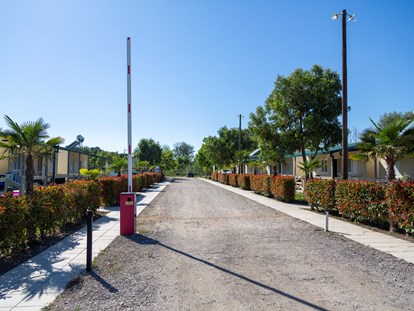 Motorhome parking space - Frischwasserversorgung - Entrance to the camp - MCM Camping
