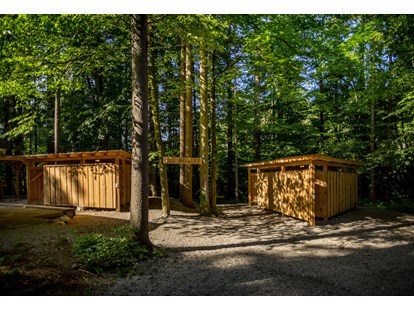 Reisemobilstellplatz - Restaurant - Part of our toilete and eco shower areas with alway hot water available. - Forest Camping Mozirje