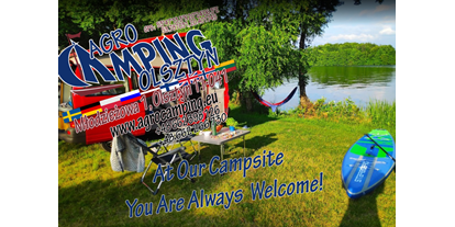 Reisemobilstellplatz - SUP Möglichkeit - Tumiany - Logo - Agro Camping Olsztyn Allenstein