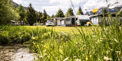 Reisemobilstellplatz - Wohnwagen erlaubt - Biberwier - Großzügige Naturstellplätze am Camping Biberhof - Stellplatz am Camping Biberhof