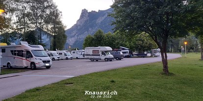 Reisemobilstellplatz - Umgebungsschwerpunkt: See - Oberösterreich - Stellplatz Trauneck