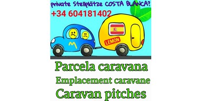 Motorhome parking space - Wohnwagen erlaubt - Costa Blanca - Campo de Elche caravan pitches