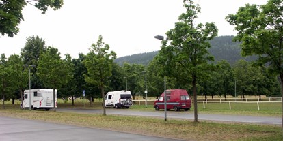Motorhome parking space - Grauwasserentsorgung - Thuringia - Stellplatz am Kur- und Familienbad TABBS