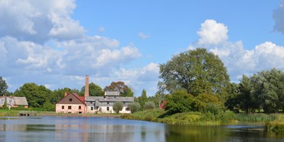 Motorhome parking space - Frischwasserversorgung - Semigalle - Mühle mit See - Mill of Zasa