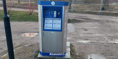 Reisemobilstellplatz - Art des Stellplatz: ausgewiesener Parkplatz - Markneukirchen - Wohnmobil- und Caravanplatz Badegärten Eibenstock