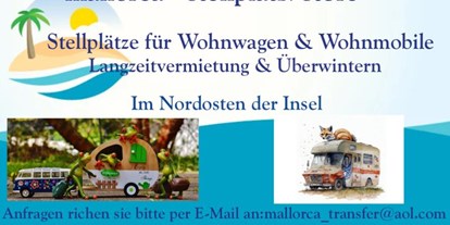 Reisemobilstellplatz - Grauwasserentsorgung - Muro - Alle Infos und Bilder erhalte sie auf Anfrage per E-Mail. - mallorca - stellplatz.store
