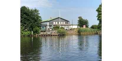 Reisemobilstellplatz - Umgebungsschwerpunkt: Fluss - Schleswig-Holstein - Lodge an der Eider mit angrenzendem Campingplatz Hohner Fähre - Campingplatz Hohner Fähre