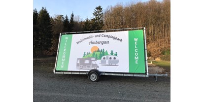 Motorhome parking space - Wohnwagen erlaubt - Lower Saxony - Einfahrt zum Platz - Wohnmobil- und Campingpark Ambergau