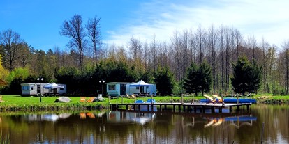 Reisemobilstellplatz - Pieczonki - Kemping nad stawem Harsz/ Camping am Teich Harsz