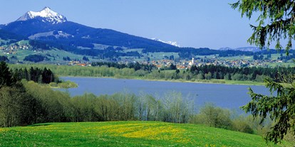 Reisemobilstellplatz - Umgebungsschwerpunkt: am Land - Wald (Landkreis Ostallgäu) - Der Grüntensee ist ein beliebter Bade- und Angelsee - Am Buron